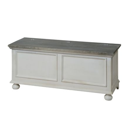 Cassapanca con Struttura in Pioppo Massiccio Made in Italy - Dievis Viadurini