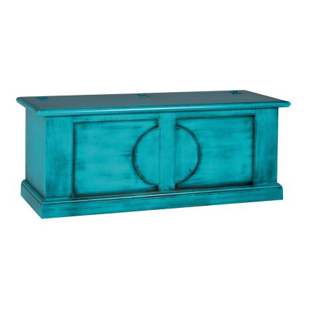 Cassapanca in Legno Impiallacciato di Diverse Finiture Made in Italy - Krishna Viadurini