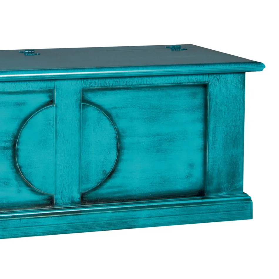 Cassapanca in Legno Impiallacciato di Diverse Finiture Made in Italy - Krishna Viadurini