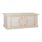 Cassapanca in Legno Impiallacciato di Diverse Finiture Made in Italy - Krishna Viadurini