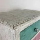 Cassettiera Artigianale a 4 Cassetti in Legno Bianco Made in Italy - Manhattan Viadurini