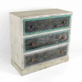 Cassettiera Artigianale in Legno di Abete con 3 Cassetti Made in Italy - Monkey