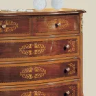 Cassettiera Camera da Letto Classica in Legno Made in Italy - Katerine Viadurini