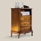 Cassettiera Classica in Legno 3 Cassetti e Vano Made in Italy - Richard Viadurini