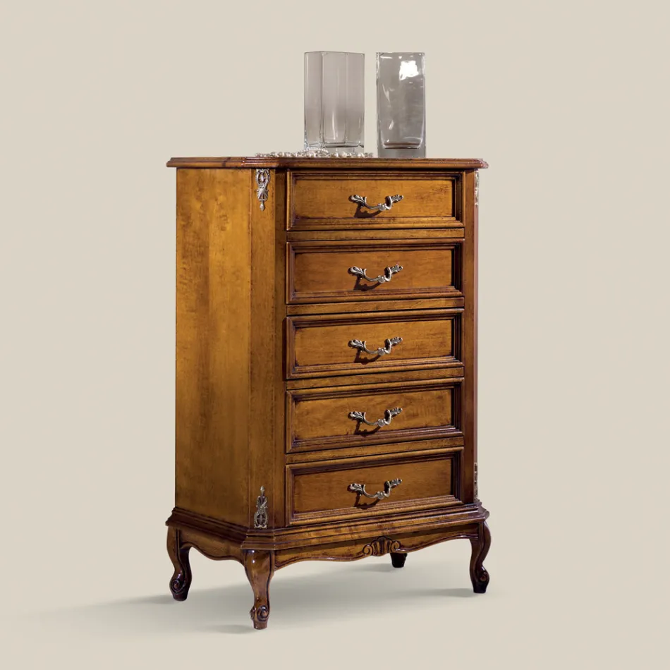 Cassettiera Stile Classico in Legno 7 o 5 Cassetti Made in Italy - Richard Viadurini