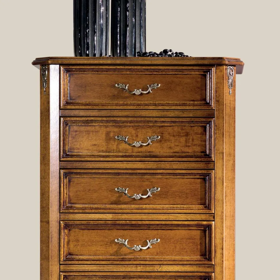Cassettiera Stile Classico in Legno 7 o 5 Cassetti Made in Italy - Richard Viadurini
