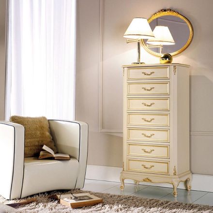 Cassettiera Stile Classico in Legno 7 o 5 Cassetti Made in Italy - Richard Viadurini