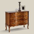 Cassettiera Stile Classico in Legno con 3 Cassetti Made in Italy - Elegant