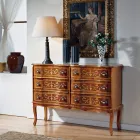 Cassettiera Stile Classico in Legno con 6 Cassetti Made in Italy - Elegant Viadurini