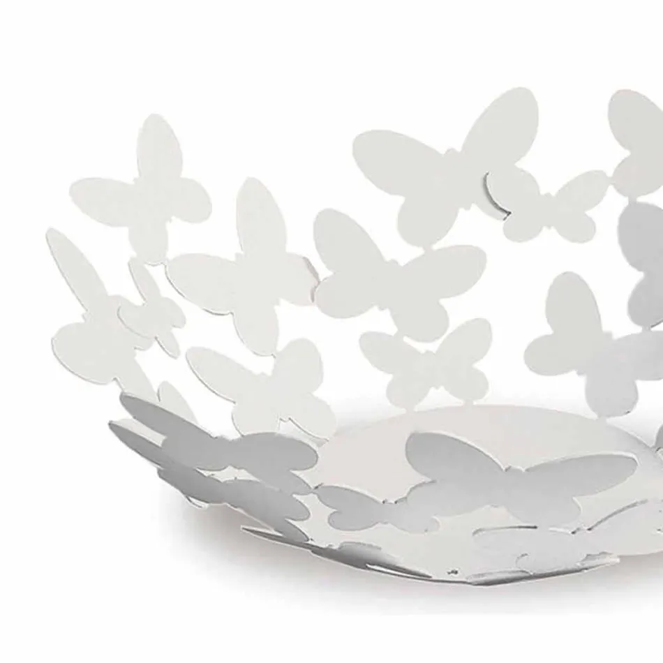 Centrotavola di Design in Ferro Bianco, Beige o Avorio Made in Italy – Leida Viadurini