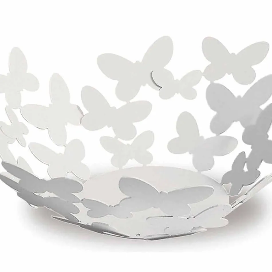 Centrotavola di Design in Ferro Bianco, Beige o Avorio Made in Italy – Leida Viadurini