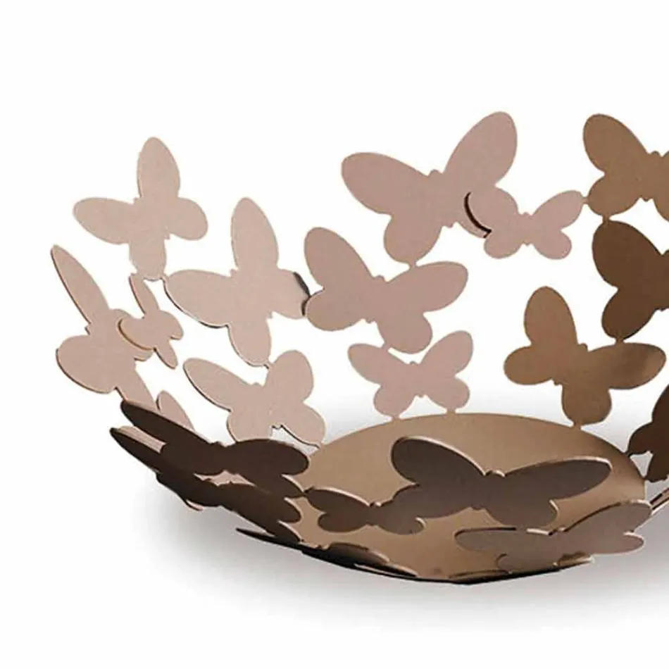 Centrotavola di Design in Ferro Bianco, Beige o Avorio Made in Italy – Leida Viadurini