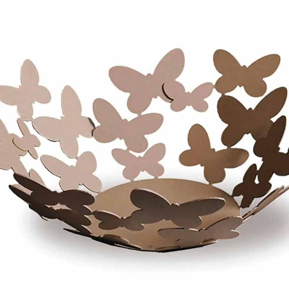 Centrotavola di Design in Ferro Bianco, Beige o Avorio Made in Italy – Leida Viadurini
