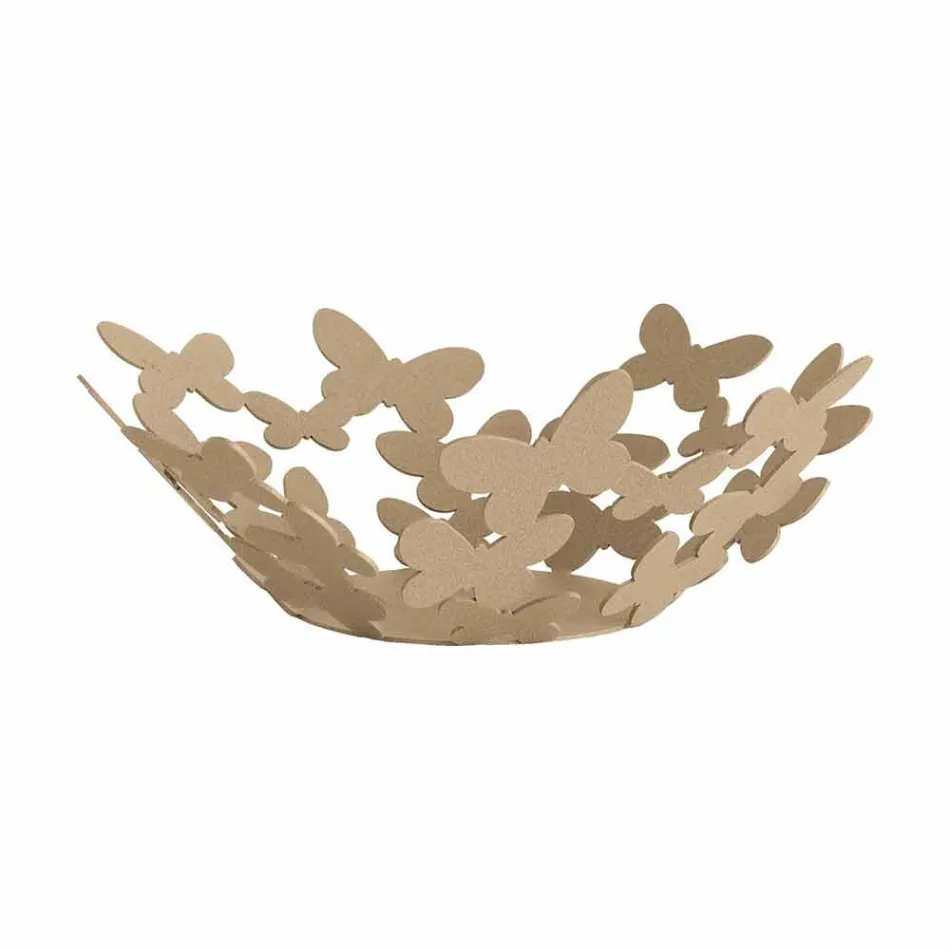 Centrotavola di Design in Ferro Bianco, Beige o Avorio Made in Italy – Leida Viadurini