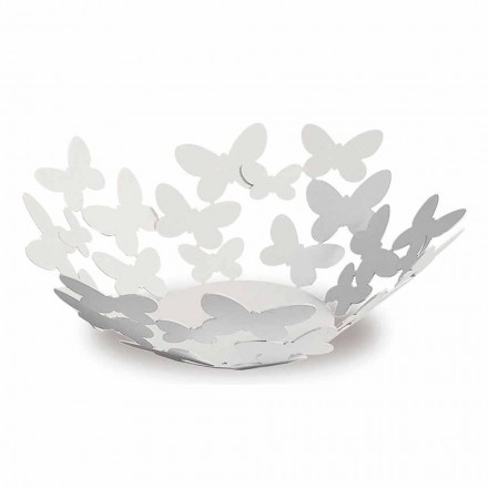 Centrotavola di Design in Ferro Bianco, Beige o Avorio Made in Italy – Leida Viadurini