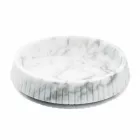 Centrotavola di Design in Marmo Bianco di Carrara Made in Italy - Bryan Viadurini