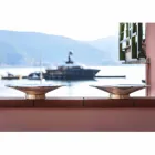 Centrotavola in Marmo Brezza della Versilia e Metallo Made in Italy - Amabile Viadurini