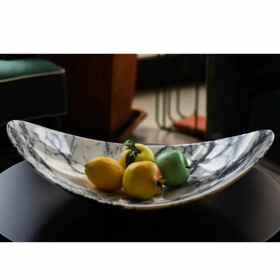 Centrotavola in Marmo Paonazzo di Design Made in Italy - Libeccio Viadurini