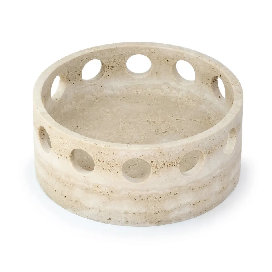 Centrotavola/Svuotatasche in Marmo Satinato Made in Italy - Hinata Viadurini