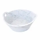 Cestello in Marmo Bianco di Carrara di Design di Lusso Italiano - Tinozzo Viadurini