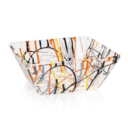Cestino Portapane Plexiglass Multicolor Design Made in Italy - Multibread Viadurini