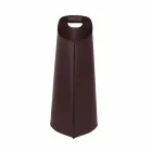 Cesto porta pellet da interno in cuoio 15 Kg di design Sapel Viadurini
