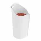 Cesto porta pellet da interno in cuoio 15 Kg di design Sapel Viadurini