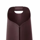 Cesto porta pellet da interno in cuoio 15 Kg di design Sapel Viadurini