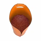 Cesto porta pellet da interno in cuoio 15 Kg di design Sapel Viadurini