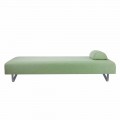 Chaise Longue da Esterno di Design in Metallo e Tessuto Made in Italy - Selia
