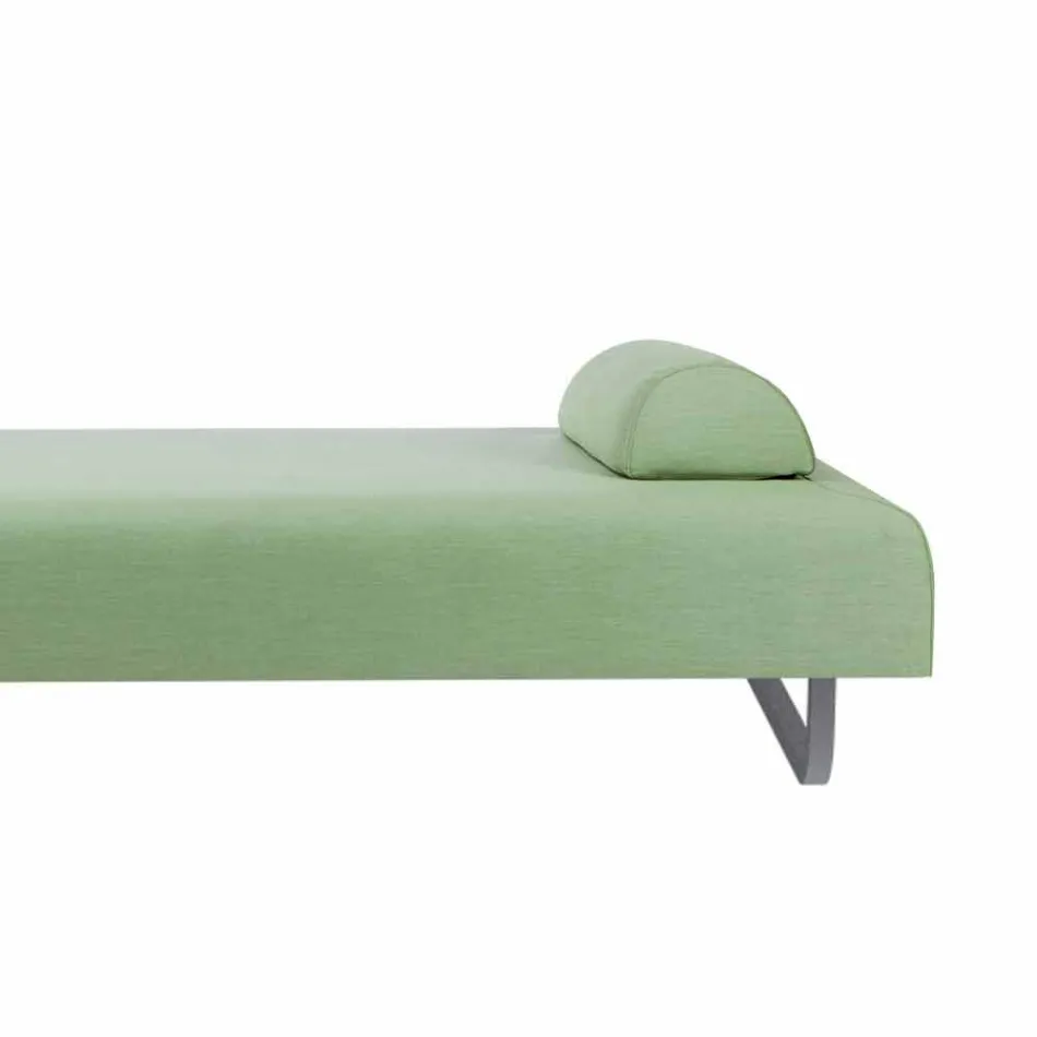 Chaise Longue da Esterno di Design in Metallo e Tessuto Made in Italy - Selia Viadurini