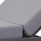 Chaise Longue da Giardino in Alluminio con Rivestimento in Tessuto - Eufemia Viadurini