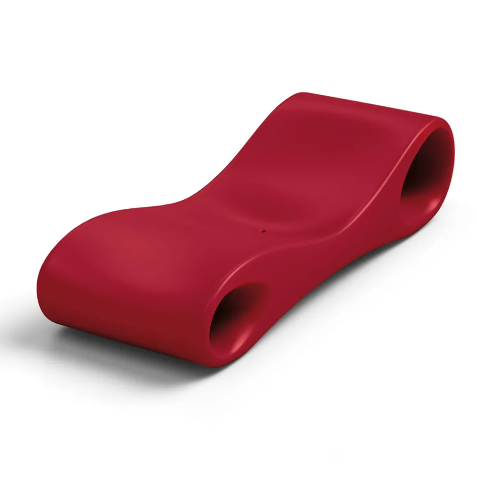 Chaise Longue da Giardino in Polietilene Colorato Made in Italy - Flores Viadurini