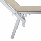 Chaise-longue da Giardino Moderna con Parasole e Schienale Reclinabile - Arnold Viadurini