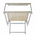 Chaise-longue da Giardino Moderna con Parasole e Schienale Reclinabile - Arnold Viadurini