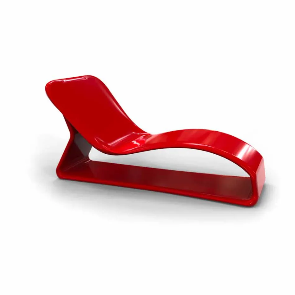 Chaise Longue Design Moderno Kobra Made in Italy Viadurini
