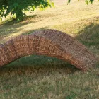 Chaise Longue per Esterno in Intreccio di Banano con Poggiatesta - Jolanda Viadurini
