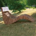 Chaise Longue per Esterno in Intreccio di Banano con Poggiatesta - Jolanda