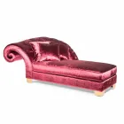 Chaise lounge classica in tessuto 100% Made in Italy Basco Viadurini