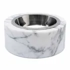 Ciotola Cani e Gatti in Marmo Bianco di Carrara Made in Italy - Ciotta Viadurini