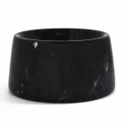 Ciotola per Cani e Gatti Moderna in Marmo Bianco o Nero Made in Italy - Catt Viadurini