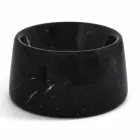 Ciotola per Cani e Gatti Moderna in Marmo Bianco o Nero Made in Italy - Catt Viadurini