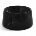 Ciotola per Cani e Gatti Moderna in Marmo Bianco o Nero Made in Italy - Catt