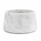 Ciotola per Cani e Gatti Moderna in Marmo Bianco o Nero Made in Italy - Catt Viadurini