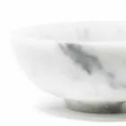 Ciotolina Rotonda in Marmo Bianco di Carrara Satinato Made in Italy - Delly Viadurini