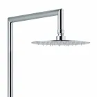 Colonna Doccia con Deviatore Integrato in Ottone Cromato Made in Italy - Griso Viadurini