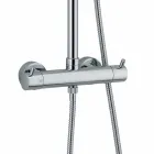 Colonna Doccia con Deviatore Integrato in Ottone Cromato Made in Italy - Griso Viadurini
