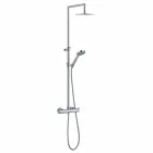 Colonna Doccia con Deviatore Integrato in Ottone Cromato Made in Italy - Griso Viadurini