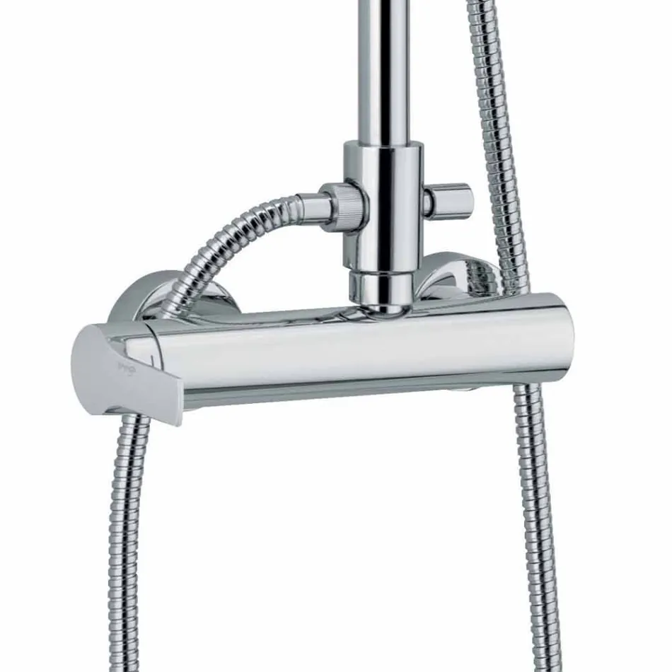 Colonna Doccia con Miscelatore Monocomando in Ottone Made in Italy - Padula Viadurini