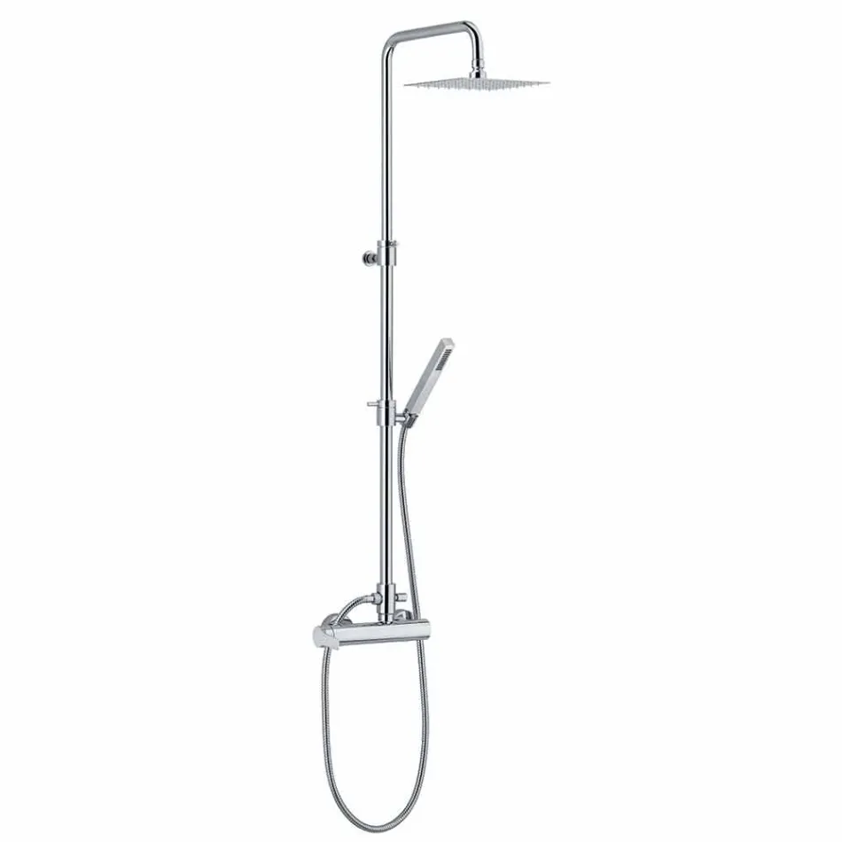 Colonna Doccia con Miscelatore Monocomando in Ottone Made in Italy - Padula Viadurini